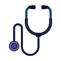 Wall Mural - stethoscope medical isolated icon