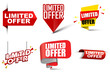 set vector banners limited offer