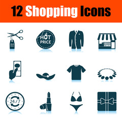 Sticker - Shopping Icon Set