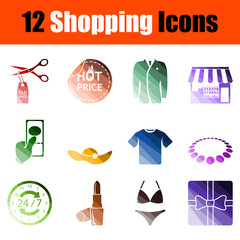 Sticker - Shopping Icon Set