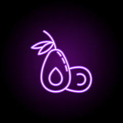 Poster - avocado dusk icon. Elements of Vegetables in multi color style icons. Simple icon for websites, web design, mobile app, info graphics on white background