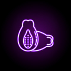Poster - avocado dusk icon. Elements of Vegetables in multi color style icons. Simple icon for websites, web design, mobile app, info graphics on white background