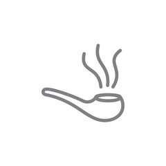 Poster - Pipe icon. Element of beach holiday icon. Thin line icon for website design and development, app development. Premium icon