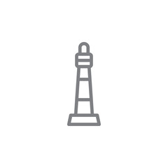 Poster - Lighthouse icon. Element of beach holiday icon. Thin line icon for website design and development, app development. Premium icon