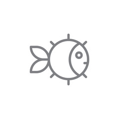 Poster - Puffer fish icon. Element of beach holiday icon. Thin line icon for website design and development, app development. Premium icon