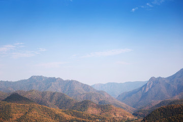 Wall Mural - Blue sky and mountains
