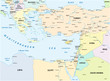 © lesniewski - country map of the eastern mediterranean sea
