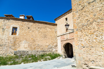 Wall Mural - Pedraza, Castilla Y Leon, Spain: Puerta de la Villa, the entry gate of the small town. Pedraza is one of the best preserved medieval villages of Spain, not far from Segovia