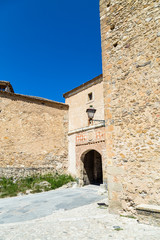 Wall Mural - Pedraza, Castilla Y Leon, Spain: Puerta de la Villa, the entry gate of the small town. Pedraza is one of the best preserved medieval villages of Spain, not far from Segovia