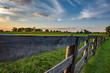 Wooden rail fence in Kentucky bluegrass region