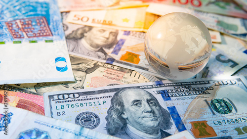 Global Business And Economy World Globe Crystal Gl On Global Business And Economy World Globe Crystal Gl On