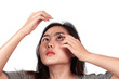 © amnarj2006 - Teen girl Wearing contact lenses for vision correction.