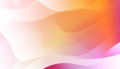 Template Abstract Background With Curves Lines, Wave Shape. For Business Presentation Wallpaper, Flyer, Cover. Vector Illustration with Color Gradient.