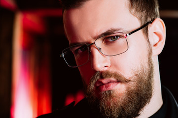 Poster - close up portrait of  stylish man