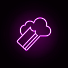 Aufkleber - card storage neon icon. Elements of online shopping set. Simple icon for websites, web design, mobile app, info graphics