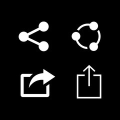Poster - share icon symbols vector