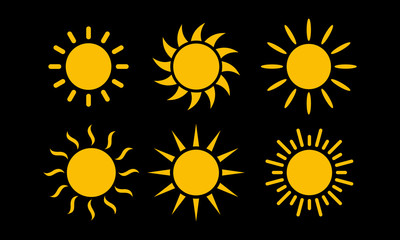 Poster - sun set icon symbol vector