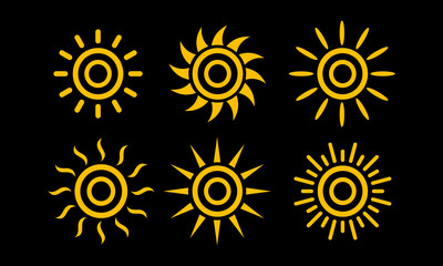 Poster - sun set icon symbol vector