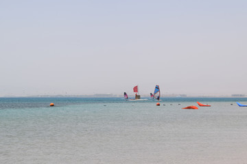 Wall Mural - White beach Soma bay Hurghada Egypt