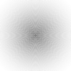 Poster - Halftone round dot pattern background -  vector graphic design