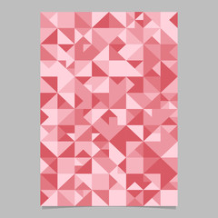 Poster - Seamless geometrical triangle design - polygonal color abstract vector brochure template