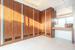 © Stock PK - wooden built in wardrobe with green garden