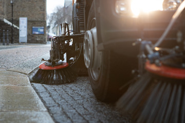 Straße Reinigung Fahrzeug Bürste