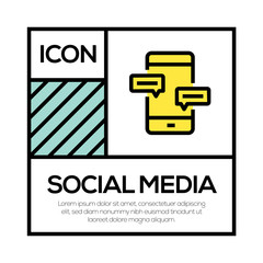 Poster - SOCIAL MEDIA ICON CONCEPT