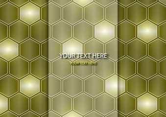 Wall Mural - Geometric abstract background with hexagons. Brochure, flyer, leaflet, business card design template.