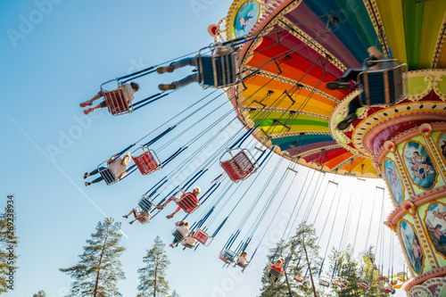 Kouvola Finland 18 May 2019 Ride Swing Carousel In