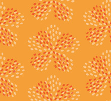 Yellow Brown Summer Flower Seamless Pattern. Great For Floral Product Design, Fabric, Wallpaper, Backgrounds, Invitations, Packaging Design Projects. Surface Pattern Design.