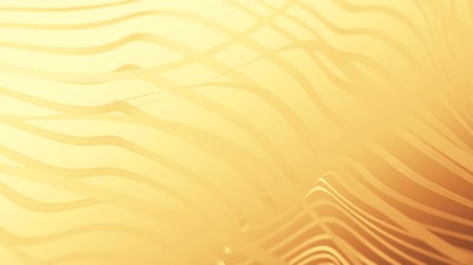 Poster - Lines wave shape Backgrounds Yellow Loop 4K 