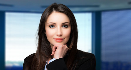 Beautiful businesswoman portrait in her office