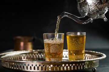 Moroccan tea from popular drinks in the Maghreb