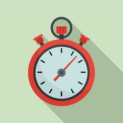 Poster - stopwatch icon. flat illustration of stopwatch vector icon for web design