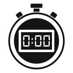 Poster - Sport stopwatch icon. Simple illustration of sport stopwatch vector icon for web design isolated on white background