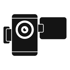 Poster - Home video camera icon. Simple illustration of home video camera vector icon for web design isolated on white background