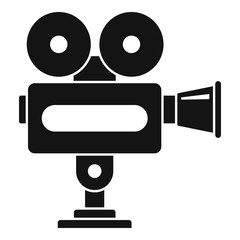 Poster - cinema camera icon. simple illustration of cinema camera vector icon for web design isolated on whit