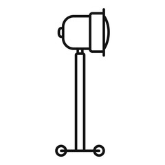 Poster - cinema spotlight icon. outline cinema spotlight vector icon for web design isolated on white backgro