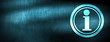 Info icon abstract blue banner background