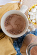 © Jamie Grill Photography/Tetra Images - View directly above hot chocolate and marshmallows