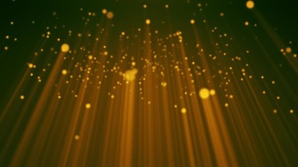 Particles gold glitter awards dust abstract background looped