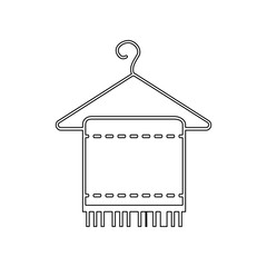 Poster - towel hanged icon. Element of Spa for mobile concept and web apps icon. Outline, thin line icon for website design and development, app development