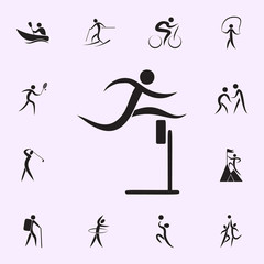 Poster - runners cross the finish line icon. Elements of sportsman icon. Premium quality graphic design icon. Signs and symbols collection icon for websites, web design, mobile app on white background