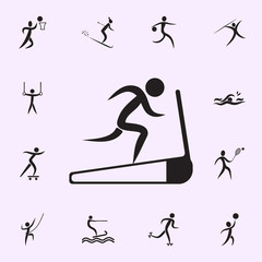 Poster - dumbbell icon. Elements of sportsman icon. Premium quality graphic design icon. Signs and symbols collection icon for websites, web design, mobile app on white background