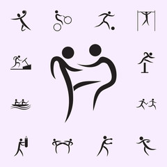 Poster - light gymnastics icon. Elements of sportsman icon. Premium quality graphic design icon. Signs and symbols collection icon for websites, web design, mobile app on white background