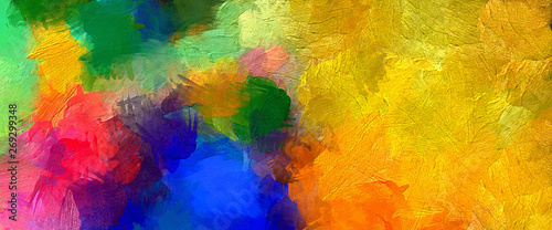Abstract colorful stripes. Digital design painting impressionism artwork. Han...