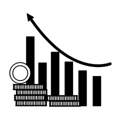 Canvas Print - financial statistics chart