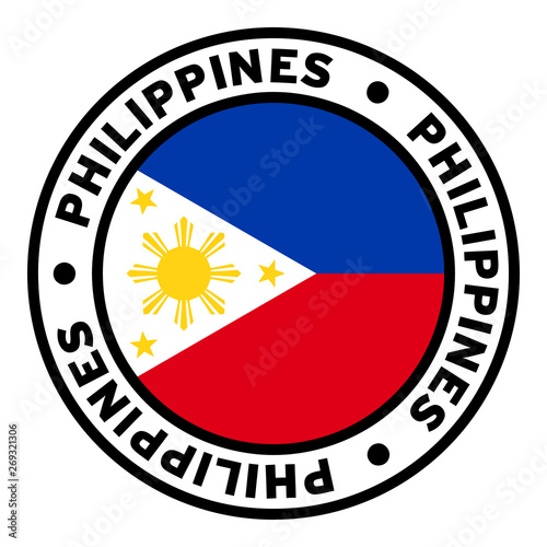 Round Philippines Flag Clipart Stock Vector Adobe Stock