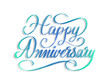 © Greg Brave - Happy Anniversary - beautiful script hand lettering composition design